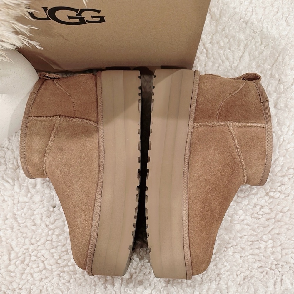 UGG Women's Tan Suede Shoes - Picture 3 of 7